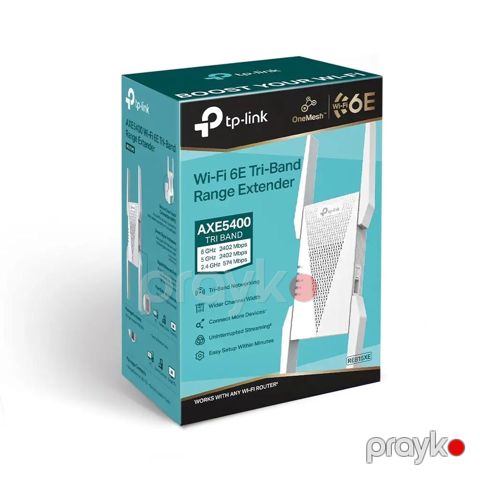 TP-Link RE815XE Wi‑Fi 6E Tri-Band Siqnal Gücləndirici (Range Extender) — Masazır