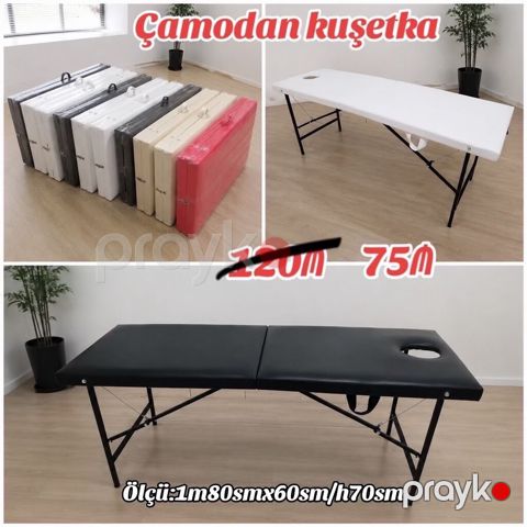 Kuşetkalar – çamadan tipli masaj stolu - Rəng seçimi: qırmızı, ağ — Bakı