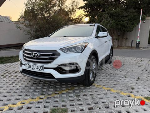 Hyundai Santa Fe, 2.0 L, 2017 il, 100 500 km — Bakı
