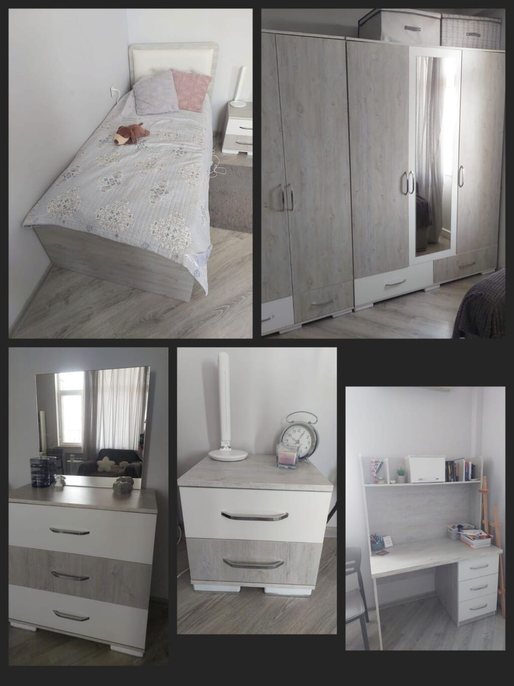 Genc otaq mebeli Satilir 550 azn Carpayi,2 eded dolab,yazi — Mebel, Bakı