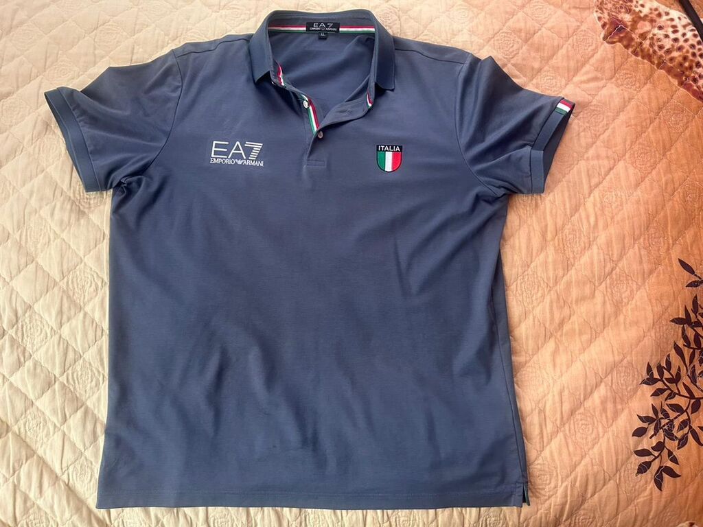 Futbolka, Emporio Armani, rəng - Mavi — Futbolka və polo, Bakı
