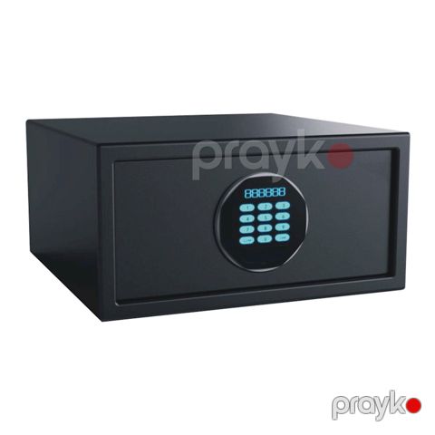 Otel seyfi Yosec HT-20 EBJ, açar ilə, qara, 200x420x370 mm — Bakı