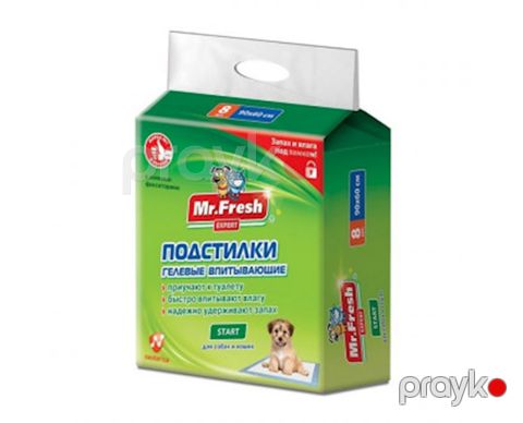 İtlər və pişiklər üçün altlıq Mr.Fresh Start, gel, hopduran, ölçü 90x60 sm, 1 əd — Bakı