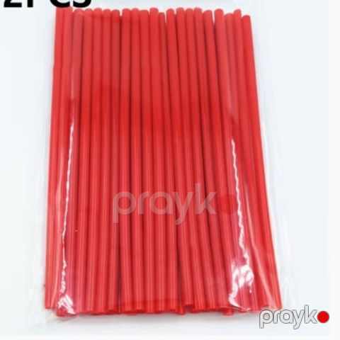Velosiped üçün milə taxılan plastik çöp, 1 ədəd, qırmızı - velosport_0043 — Bakı