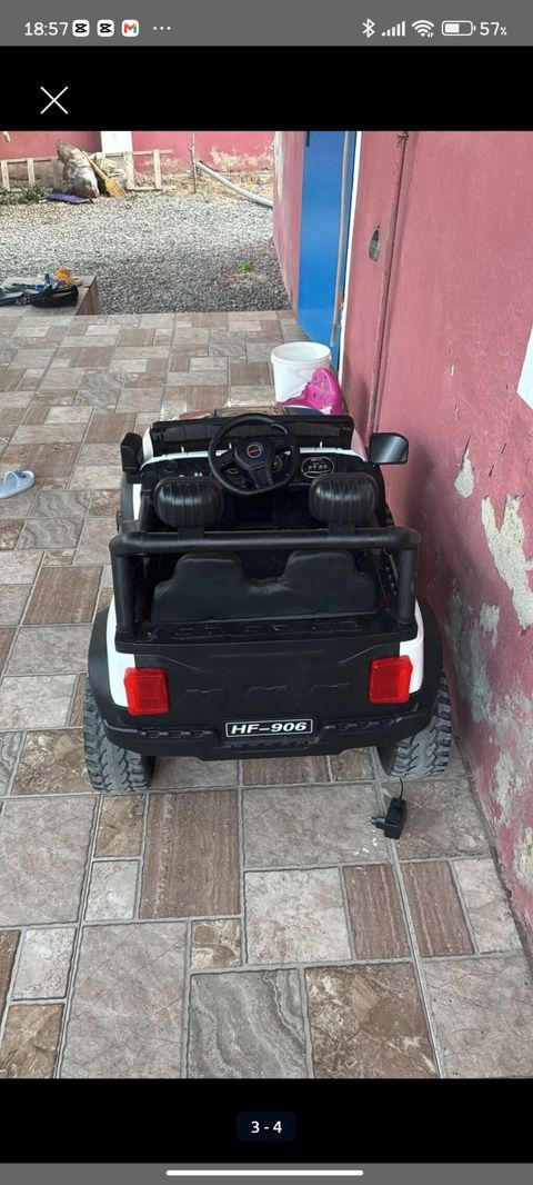 Uşaq elektromobili – HF-906 model - Korpus: ağ-qara ofroud dizayn — Uşaq nəqliyyatı