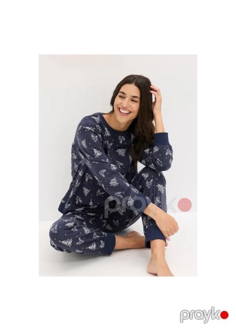 Şalvarlı pijama dəsti qadınlar üçün Bonprix, pambıq, boz, ölçü 56/58 — Bakı