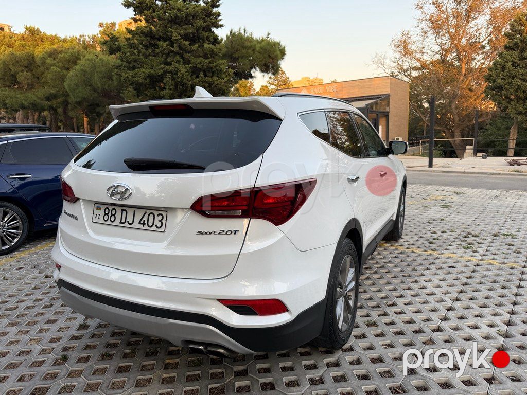 Hyundai Santa Fe, 2.0 L, 2017 il, 100 500 km — Avtomobillər, Bakı (12)