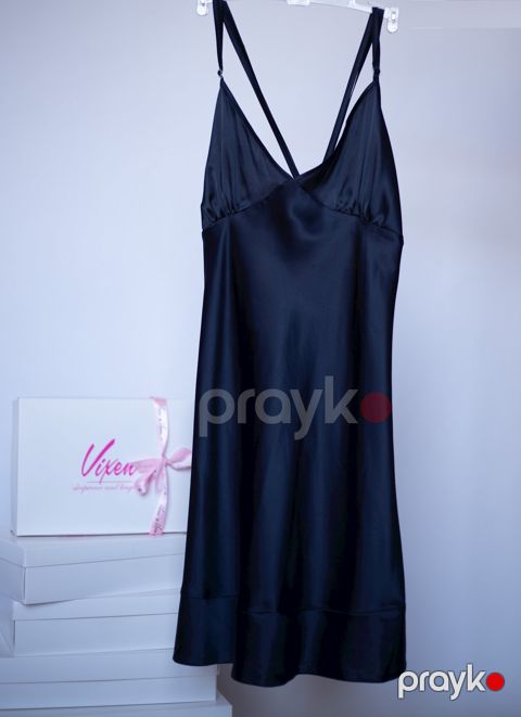 Qadınlar üçün Kombinasiya Vixen 2301148000005, göy, satin, ölçü M — Bakı