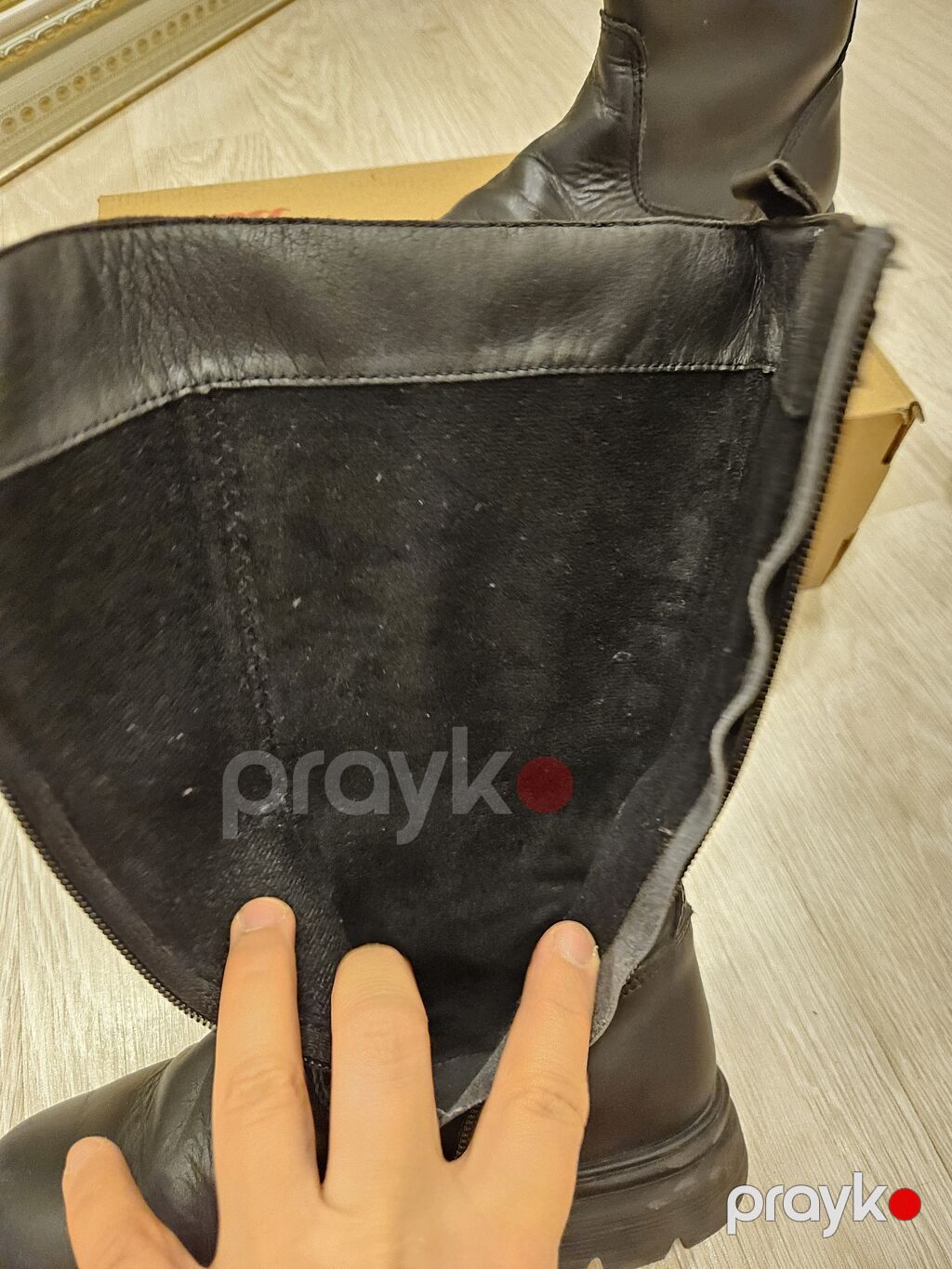 31 razmer Pablosky uşaq çəkmələri - Rəng: qara - Model: diz altı — Uşaq ayakkabısı, Xırdalan (6)