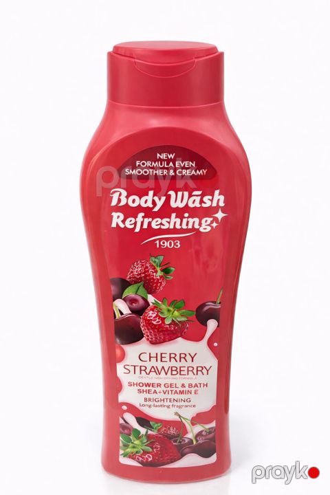 Duş geli Body Wash Refreshing Cherry Strawberry 600 ml — Bakı