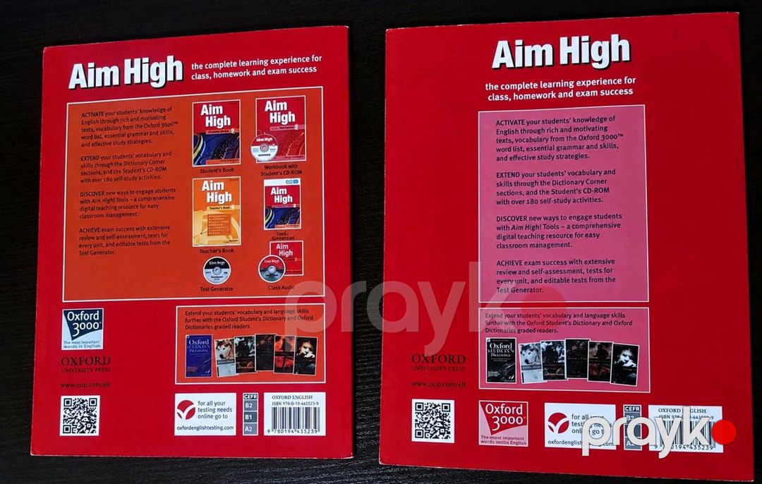 Aim high wordbook və student book — Mallar (2)