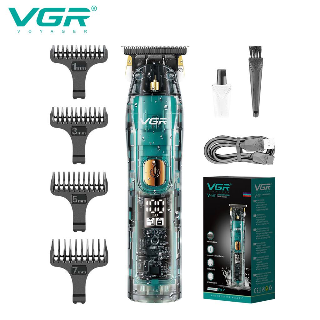 Trimmer VGR 961 - 6000RPM / 1200MAH - 180 Dəqiqə / Cord/Cordless — Saç kəsmə maşınları, Bakı (3)