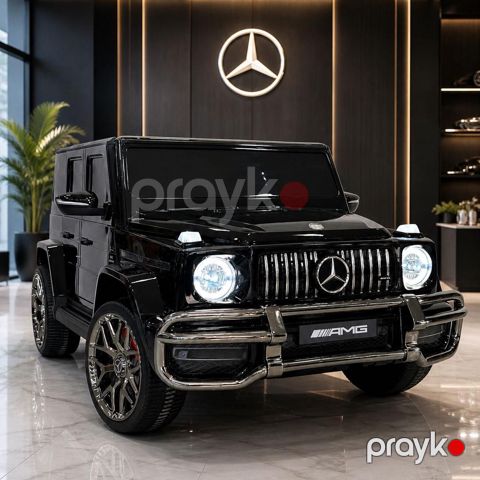 Uşaq elektrik avtomobili Mercedes-Benz G63 AMG Gelandewagen, qara, 7 yaşa qədər — Bakı