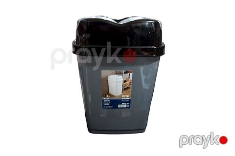 Zibil vedrəsi Dunya Plastik 10 l, boz — Bakı