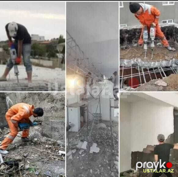 Söküntü işləri — Tikinti xidmətləri, Bakı (2)