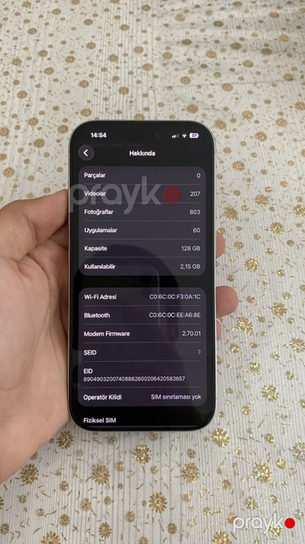 IPhone 16 Pro, 128 GB, Ağ, Face ID — Apple iPhone, Digah (5)
