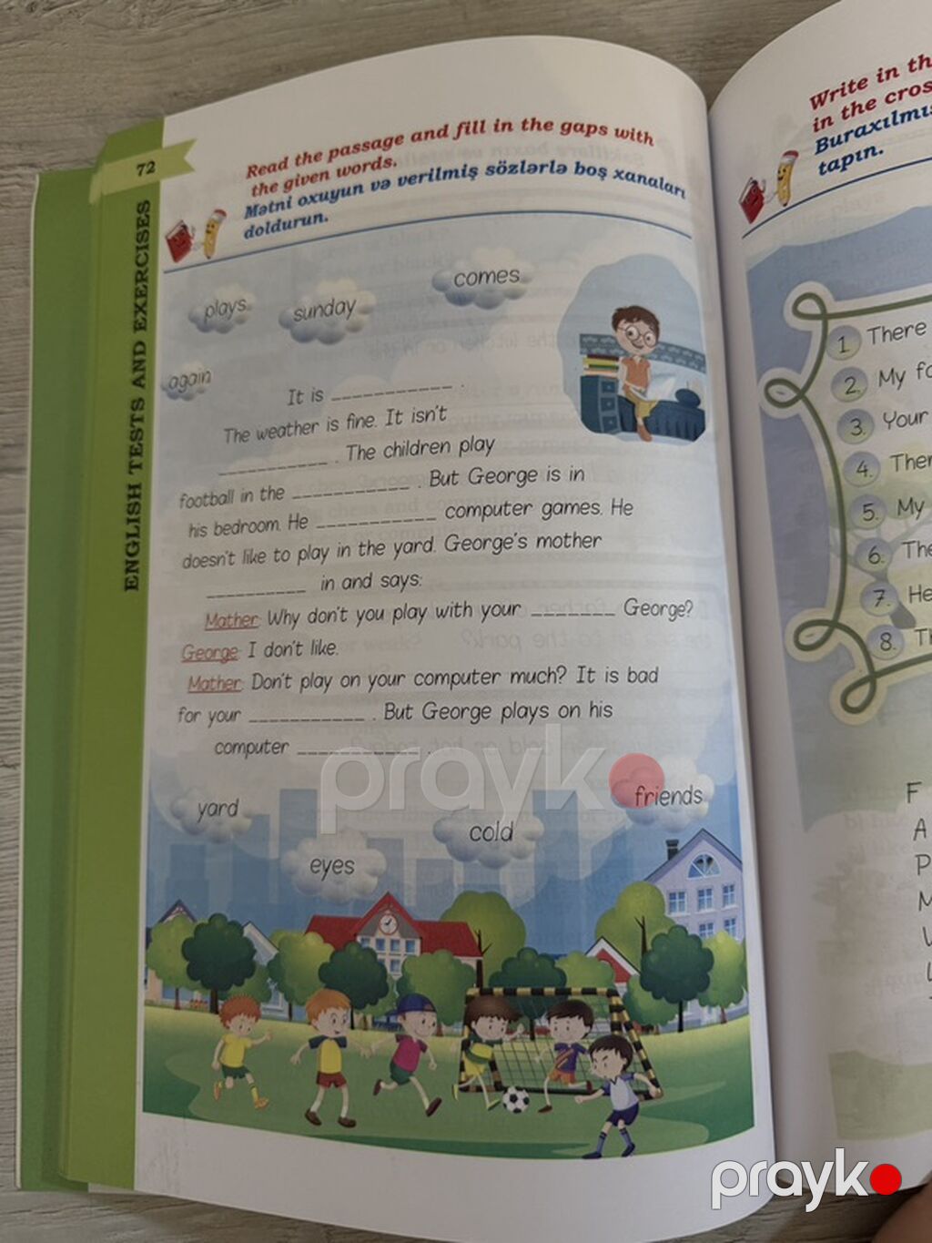 “English Tests and Exercises – 4th Grade” adlı dərs vəsaiti — Kitablar, Bakı (3)