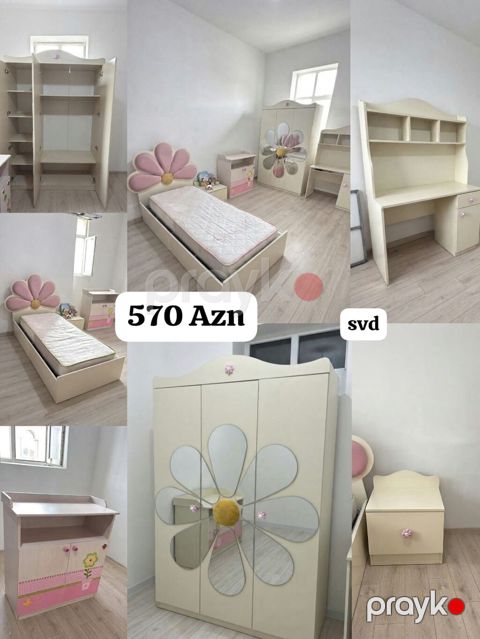 Genc yataq desti 570 manat Dolab olcu H205/E 130/D 45. Catdirilma — Bakı