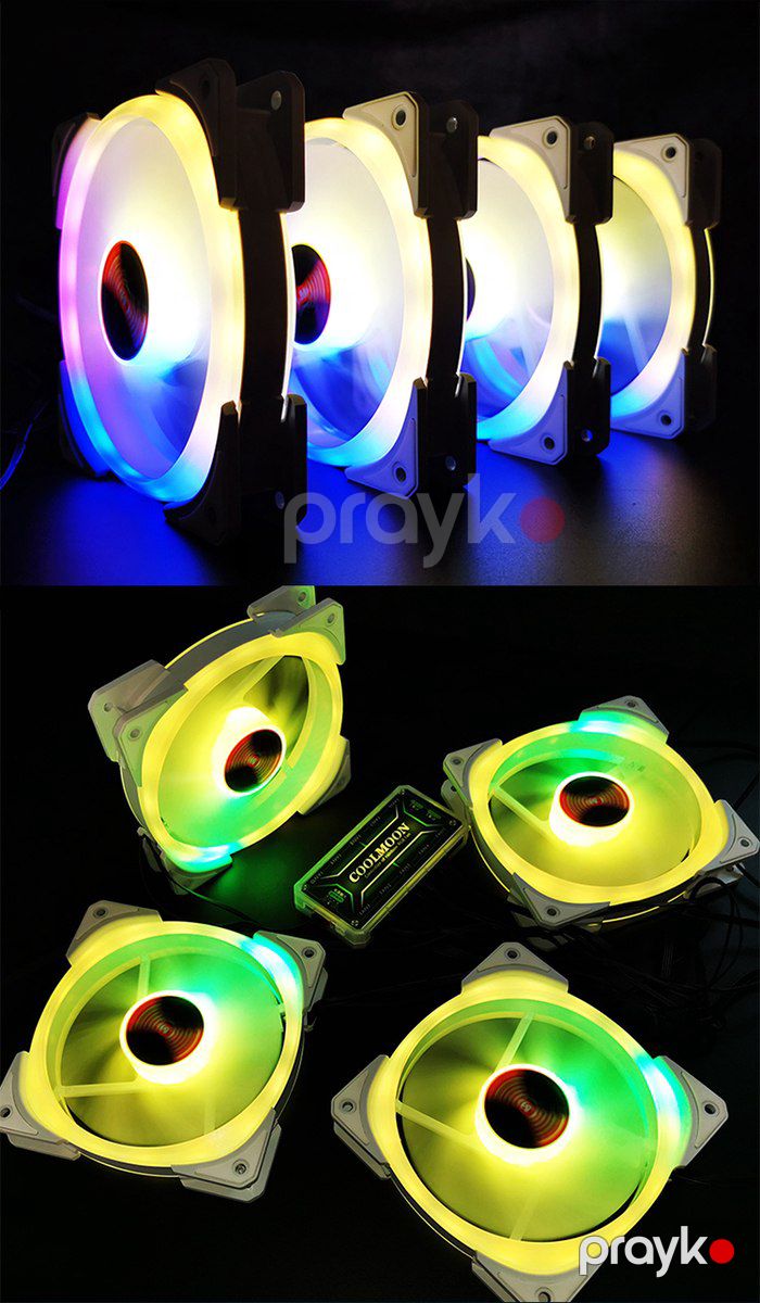 RGB Kuler "Coolmoon Cooltry" (Programable Cooler, Fan Controller) — Kompüterlər və noutbuklar, Bakı (12)