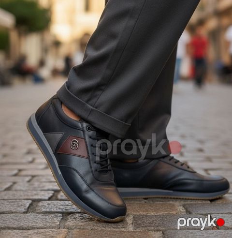 Kişilər üçün krosovkalar ML_2565, göy, təbii dəri, ölçü 44 — Bakı