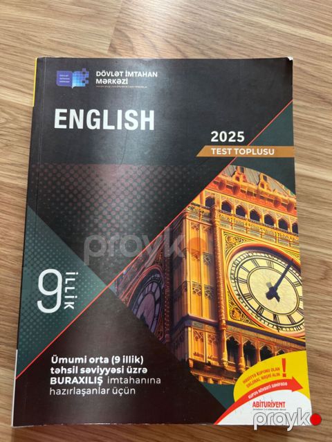 Məhsul: English 2025 Test Toplusu (9 illik) Təsvir: - Nəşriyyat — Bakı