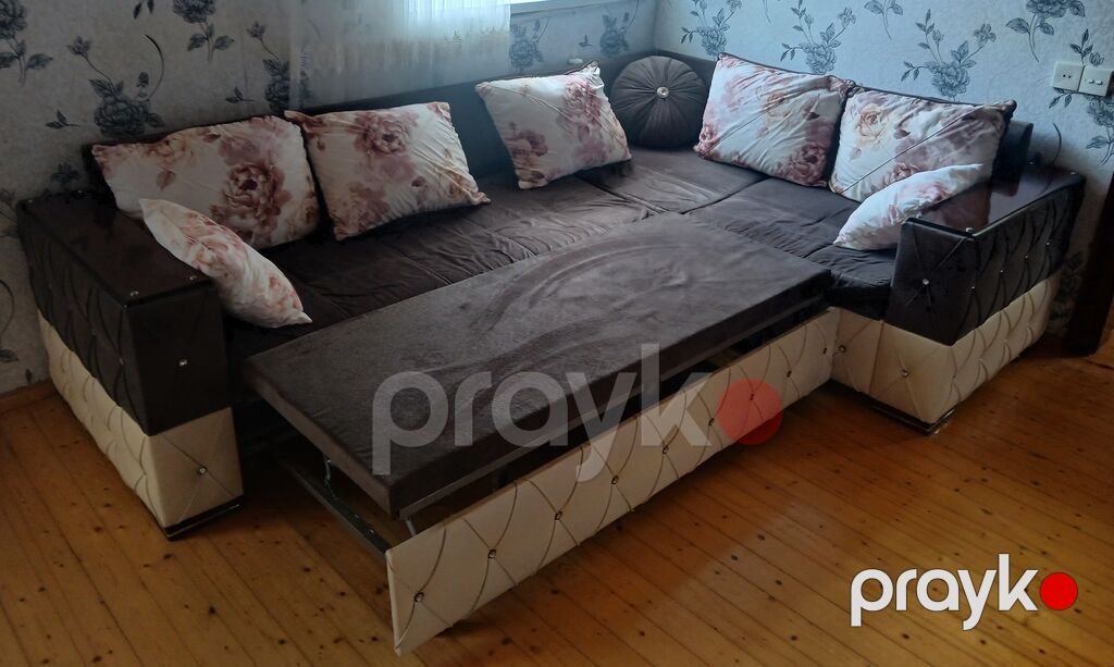 Künc divan, Qonaq otağı üçün, Bazalı, Açılan — Divanlər, Digah (2)