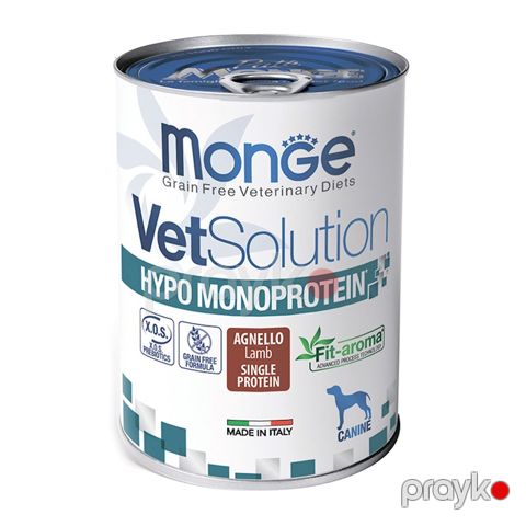 İtlər üçün nəm yem Monge VetSolution Hypo Monoprotein Lamb, 400 q — Bakı