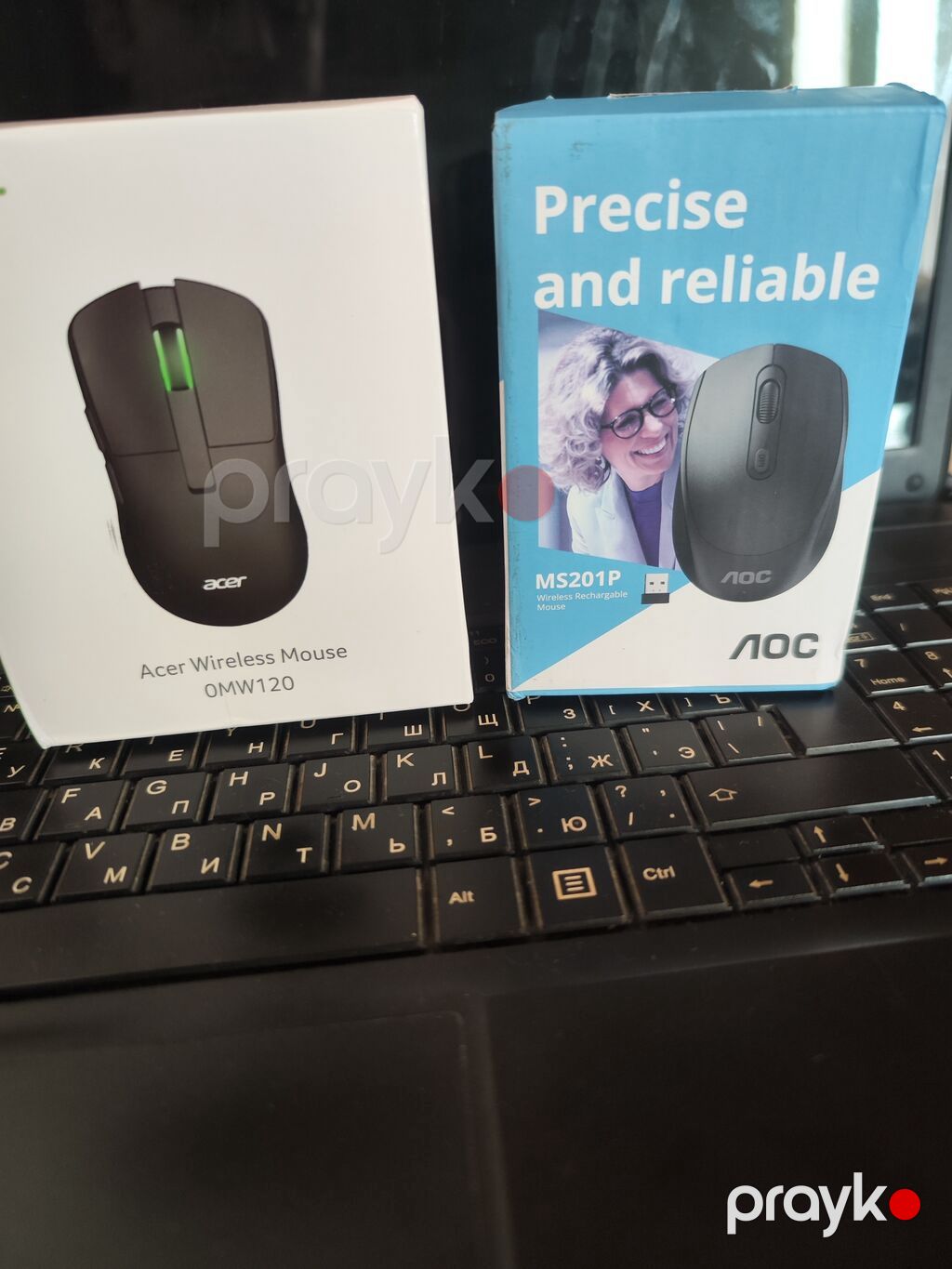 Acer Wireless Mouse OMW120 + AOC MS201P simsiz siçanlar Acer OMW120 — Klaviaturalar və siçanlar, Lənkəran (2)
