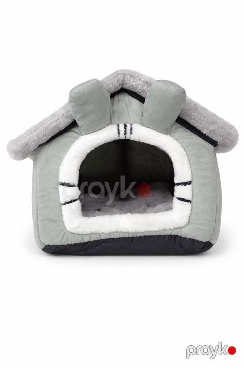 Pişiklər üçün evcik 51477838, polyester, boz — Bakı
