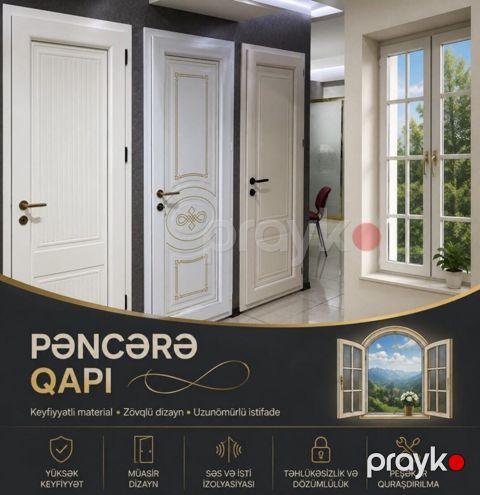 Plastik qapı və pəncərə təmiri — Bakı