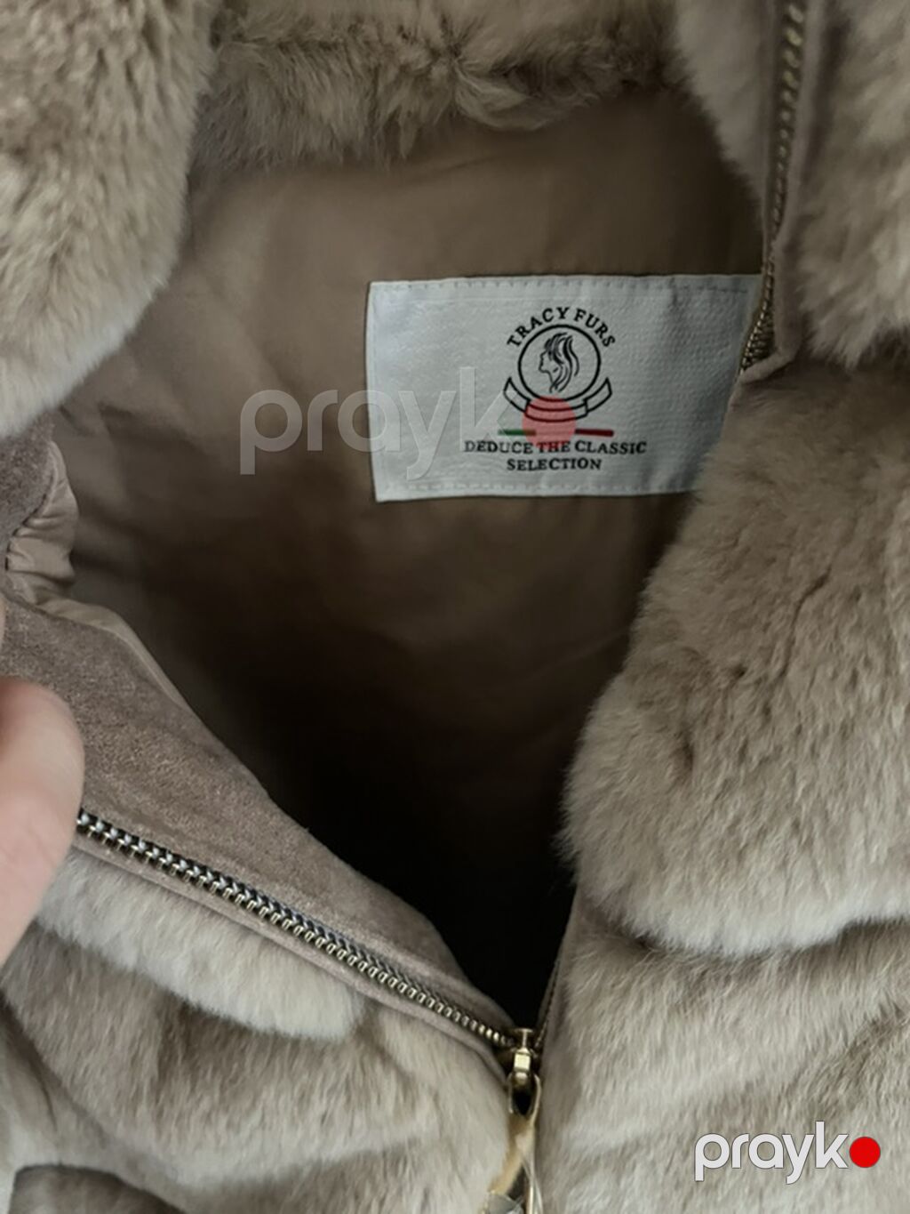 Tracy Furs markalı qadın üst geyimi – xəz və trikotaj kombinasiyası — Şubə, Sumqayıt (4)
