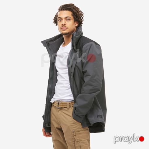 Kişilər üçün gödəkçə Decathlon 8580026, boz, poliester, ölçü XXL — Bakı