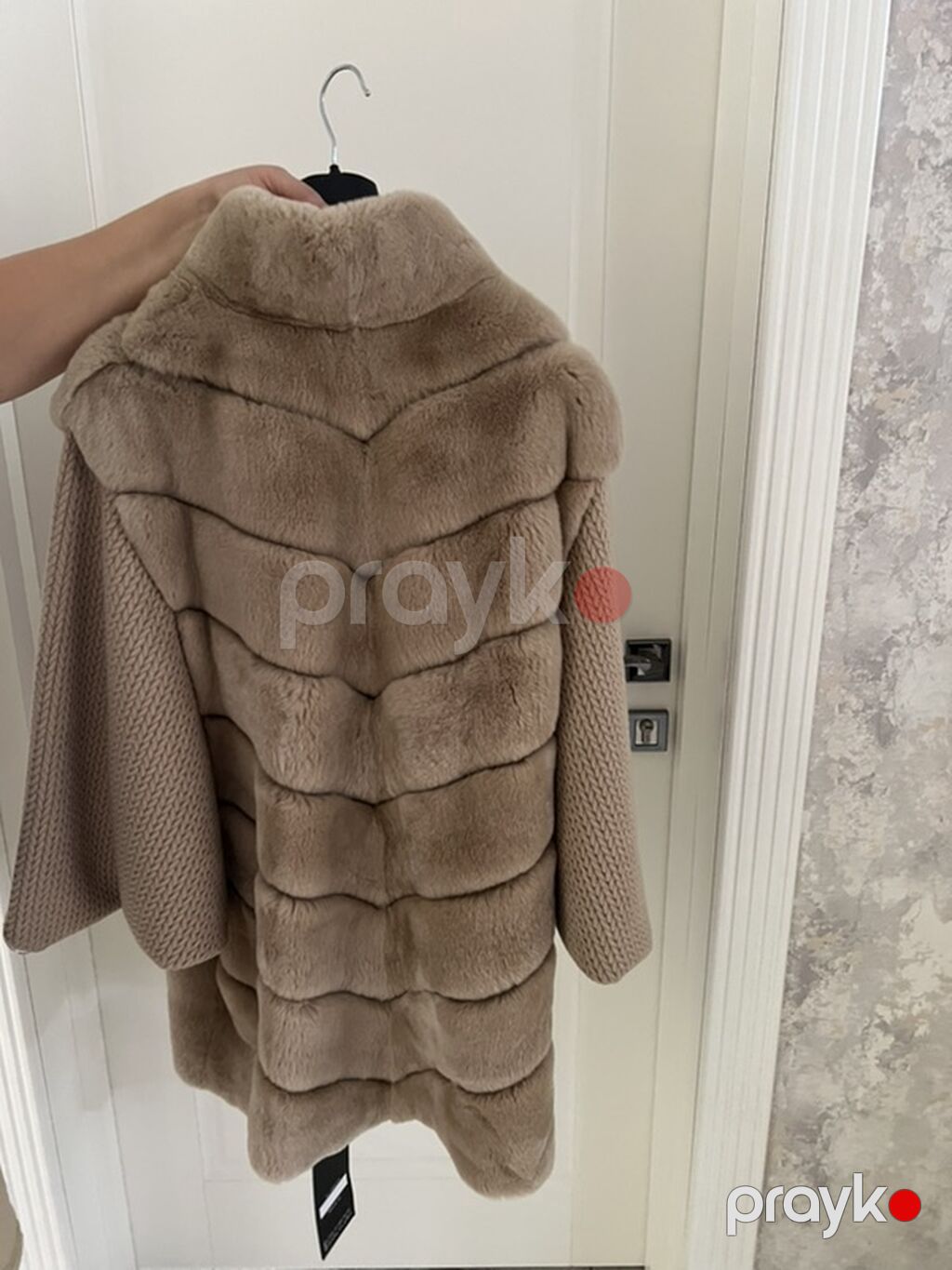Tracy Furs markalı qadın üst geyimi – xəz və trikotaj kombinasiyası — Şubə, Sumqayıt (3)