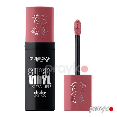 Maye dodaq boyası Deborah Milano Super Vinyl No Transfer Shake 01 Rose, 4 ml — Bakı