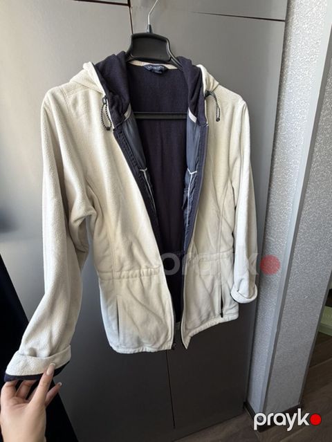 Lands’ End kapüşonlu flis jaket - Brend: Lands’ End - Ölçü: 14–16 — Digah