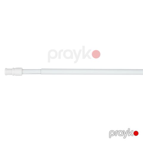 Karniz Jysk Madrid, 12/10 mm, 120-225 sm, metal/plastik, ağ — Bakı