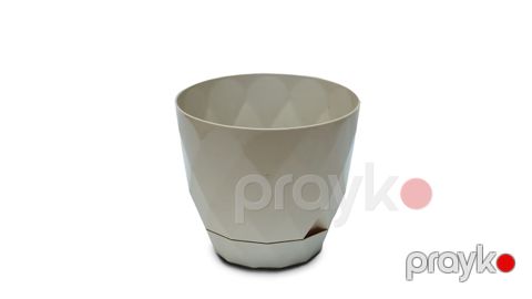 Dibçək Karasu Yakamoz, 19,3x22 sm, 4,8L, plastik, bej — Bakı