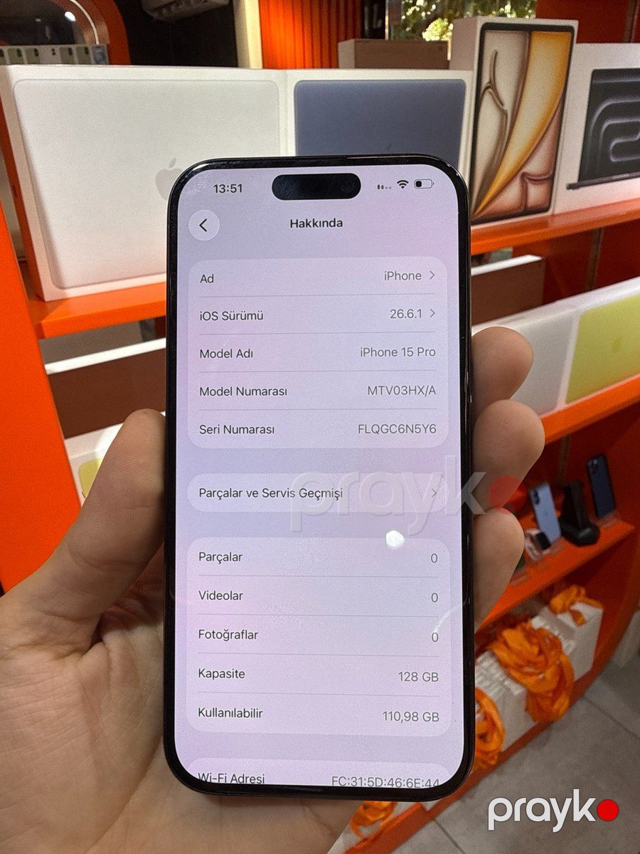Apple iPhone 15 Pro Blue Titanium 128GB/8GB — Smartfonlar, Bakı (4)