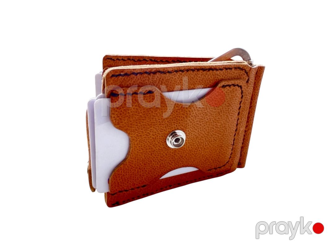 Kredit kart qabı 14007071, dəri, 7.5x10 sm, qəhvəyi — Mallar, Bakı (3)