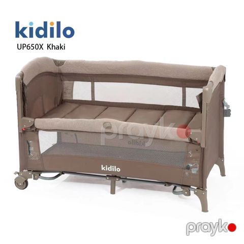 Uşaq üçün yataq-manej Kidilo UP 650х, xaki — Bakı