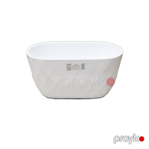 Dibçək Karasu Yakamoz, 15x30, 15 sm, 3,5L, plastik, ağ — Bakı