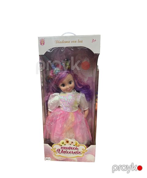 Kukla Diadema con luz Unicornio 24HS-DJS-3, rəngbərəng, 3+ yaş, 65 sm — Bakı