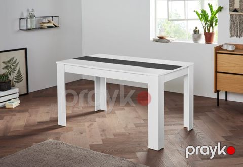 Masa ev_13900404, ağ/antrasit, LDSP/laminat, 80x140x74 sm — Bakı