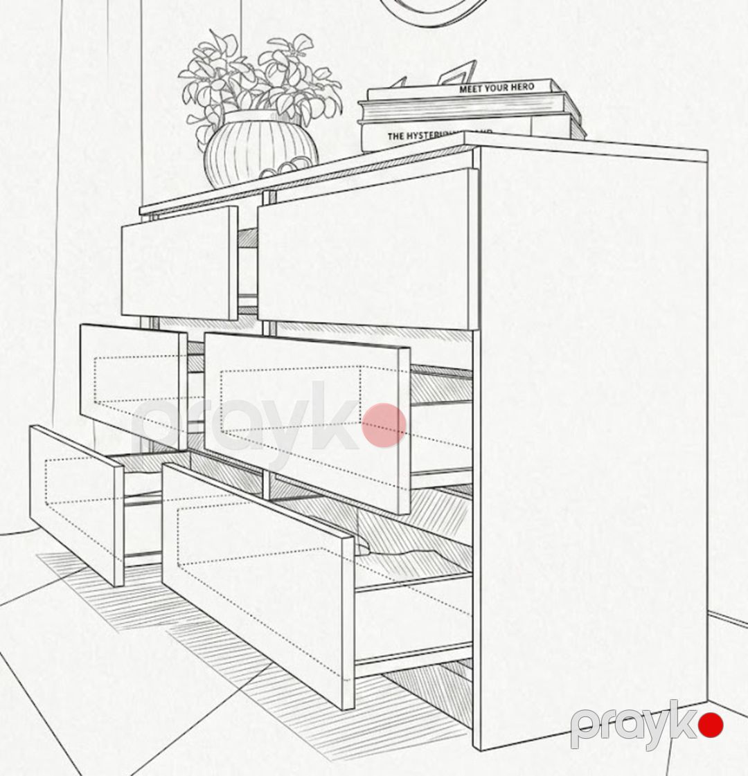 Komod MB 31, laminаt, qəhvəyi, 140x80x45 sm — Mallar, Bakı (2)