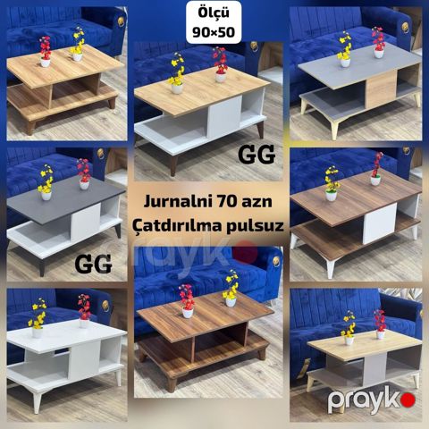 Düz masa, Açılmayan, Təkərsiz, Teksturalı laminat, Zəmanətsiz — Bakı