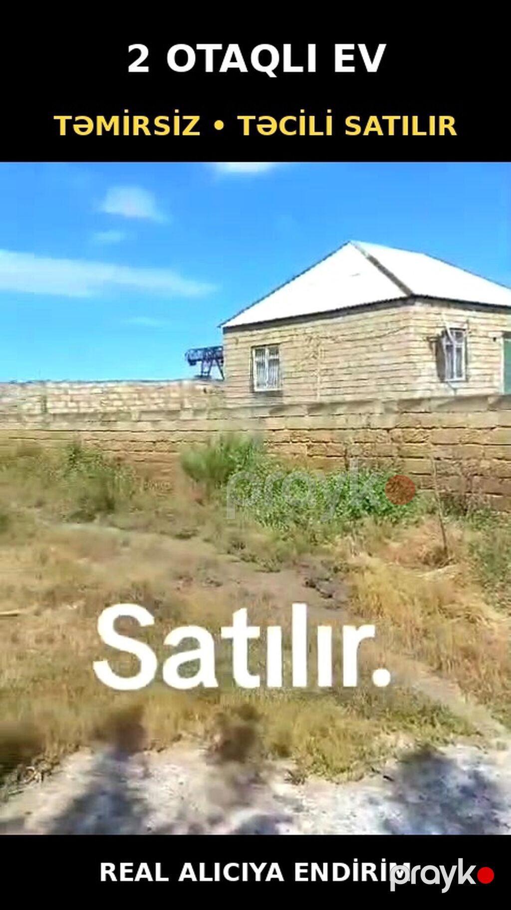 Satılır: 400 m² torpaq sahəsi və həyətdə 2 otaqlı ev - Torpaq: 400 m² — Ev, villa (4)