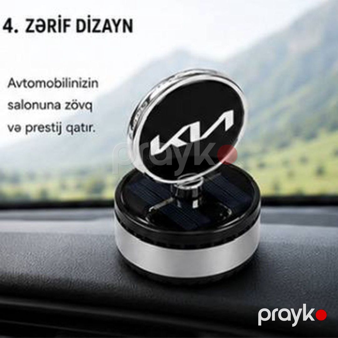 Günəş enerjisi ilə fırlanan Kia avtomobil ətirləndiricisi — Ehtiyat hissələri və aksesuarlar, Bakı (8)