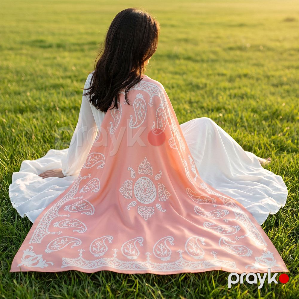 Kəlağayı Süsən S784, ipək, 150x150 sm, narıncı — Mallar, Bakı (2)
