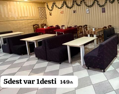 Kafe restoran uçun 5kompekt divan desti bir dest 149₼ 1deste — Ikinci_el_mebel_halalliqla — Restoran üçün — Digər