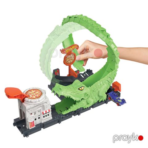 Avtotrek Hot Wheels City Nemesis Gator Pizza Shop HKX39 — Bakı